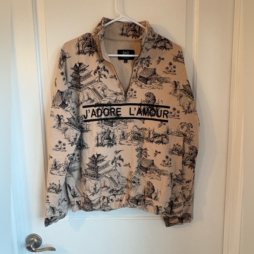 Ellandemm J'adore L'amour Beige Sweater